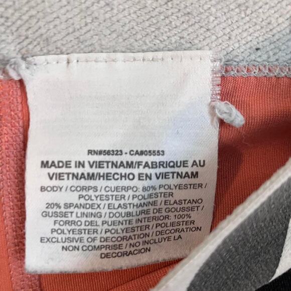 Nike Pro Peach Black Striped Compression Shorts - Picture 2 of 4